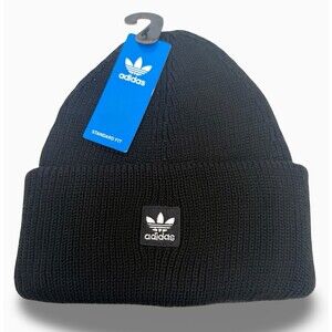 Adidas Unisex Terrace Beanie Black Mens Women's OSFA winter Toque Hat Cap NWT